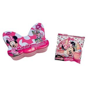Disney Minnie Mouse Travel Pink and White Puzzle Sets